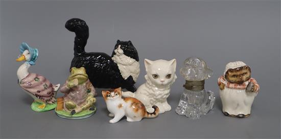 A quantity of Beswick, Doulton, Goebel and Bonzo figures